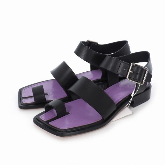 NEW限定品】 Margiela Martin Maison - 紫 黒 36 サンダル 足袋 sandal