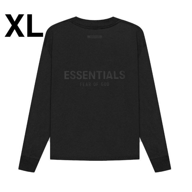 エッセンシャルズ FOG ESSENTIALS フロントロゴ ロンT 黒/XL - Tシャツ