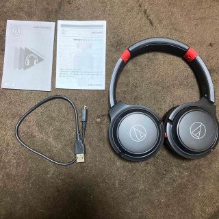 audio-technica ワイヤレスヘッドホン ATH-S200BT BRD(ヘッドフォン/イヤフォン)