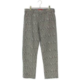 シュプリーム(Supreme)のシュプリーム 20AW Work Pant Houndstooth ハウンドトゥースロゴロングパンツ メンズ 30インチ(その他)