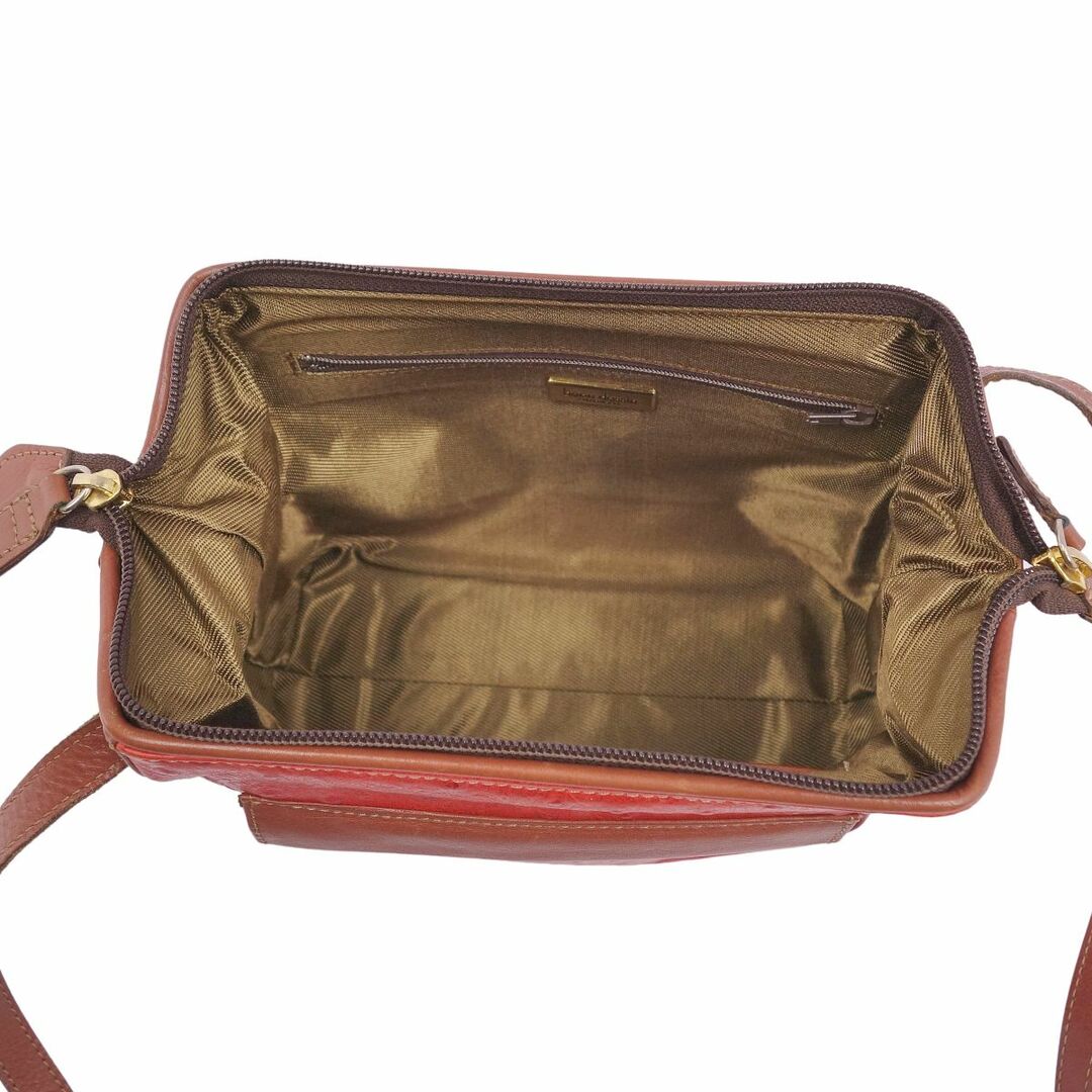 OSTRICH(オーストリッチ)の美品 オーストリッチ OSTRICH バッグ ミニ ショルダーバッグ クロスボディバッグ レザー レディース 鞄 レッド/ブラウン レディースのバッグ(ショルダーバッグ)の商品写真
