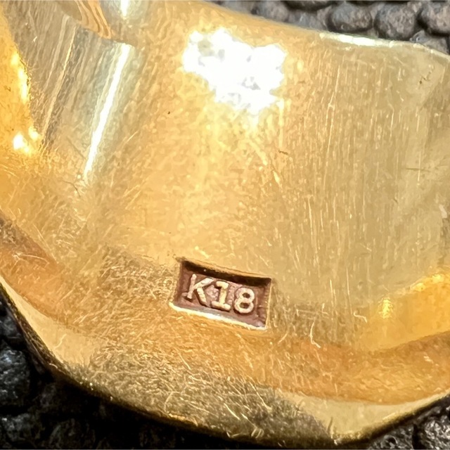 (1) K18リング    16号    18金  指輪 レディースのアクセサリー(リング(指輪))の商品写真