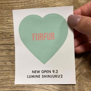 ファーファー(fur fur)のFURFUR ステッカー　グリーン(その他)