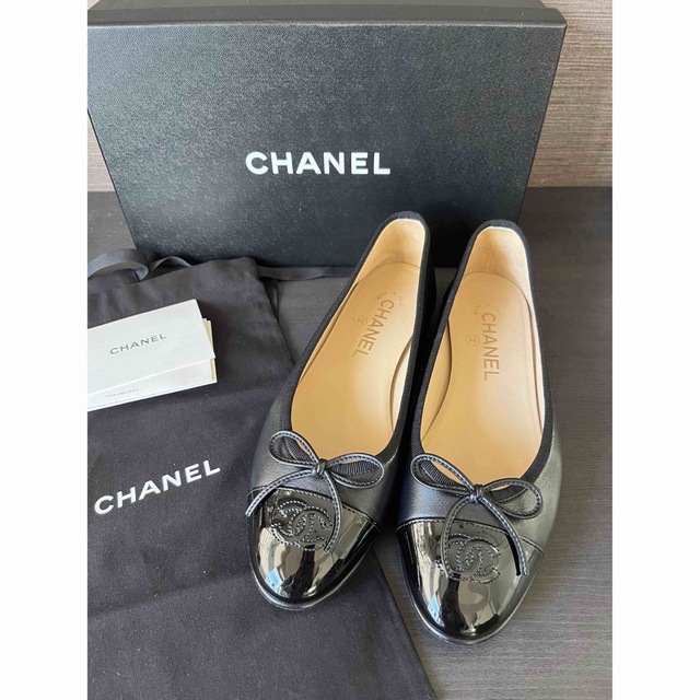 シャネルCHANEL メリージェーン バレエシューズ39-