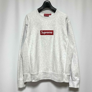 シュプリーム(Supreme)のシュプリーム ボックスロゴ クルーネック スウェット アッシュ グレー(スウェット)