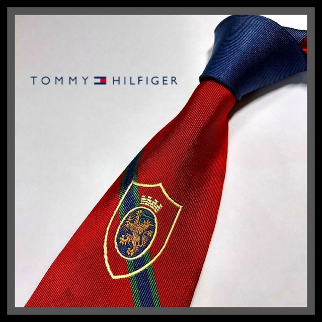 TOMMY HILFIGER(トミーヒルフィガー)の288【TOMMY HILFIGER】トミーヒルフィガー ネクタイ  赤系 メンズのファッション小物(ネクタイ)の商品写真