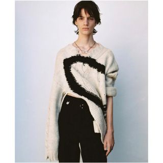 マルタンマルジェラ(Maison Martin Margiela)のMM6 22FW 22AW ダメージニット(ニット/セーター)