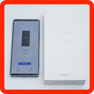 ソニー(SONY)のほぼ未使用 ソニー XPERIA 5 IV グリーン SIMフリー 北米版(スマートフォン本体)