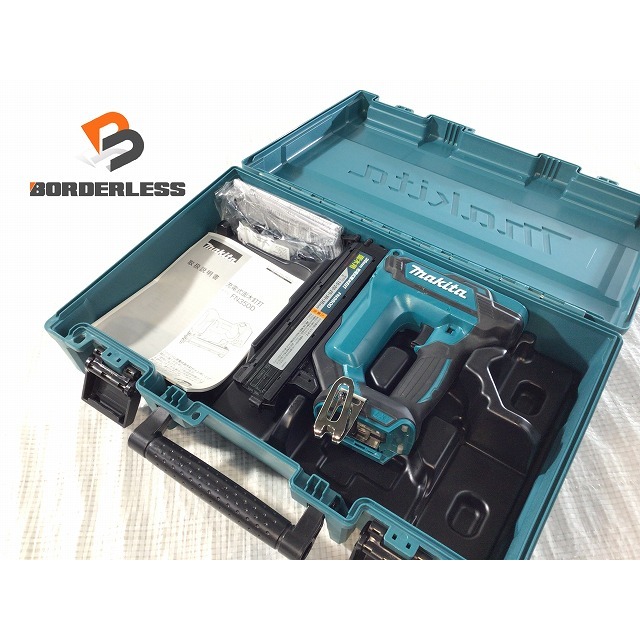 工具☆比較的綺麗☆makita マキタ 18V 35mm 充電式面木釘打 FN350DZK 本体 ケース フィニッシュネイラ 釘打ち機/釘打機 電動工具 66035