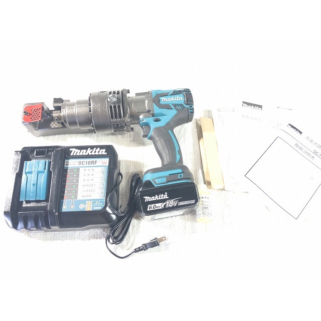 ☆未使用品☆makita マキタ 16mm 18V 充電式鉄筋カッタ SC163DRG 携帯油圧式 6.0Ahバッテリー1個(BL1860B) 充電器( DC18RF) ケース付