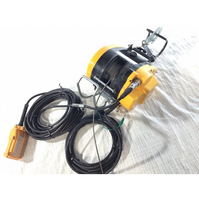 ☆比較的綺麗☆ RYOBI リョービ 100V 50/60Hz ウインチ WI-62 リモコン付 荷重60Kg リモコンウインチ 電動ウインチ 65921