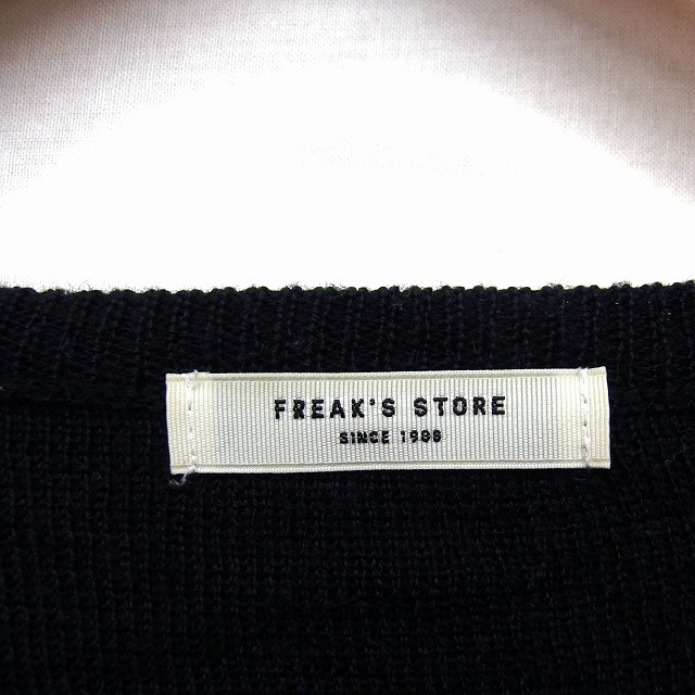 FREAK'S STORE(フリークスストア)のフリークスストア ニット セーター チュニック ボートネック ウール混 リブ F レディースのトップス(ニット/セーター)の商品写真