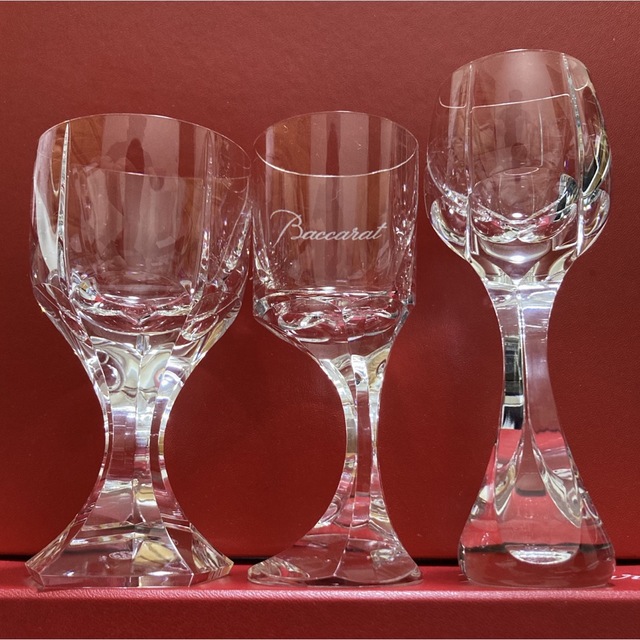 Baccarat バカラ ネプチューン ワイングラス ペア箱付き-