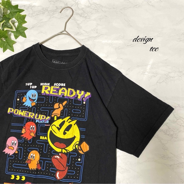 Tシャツ　パックマン　pac-man 古着　キャラクター　激レア　デカロゴ | フリマアプリ ラクマ