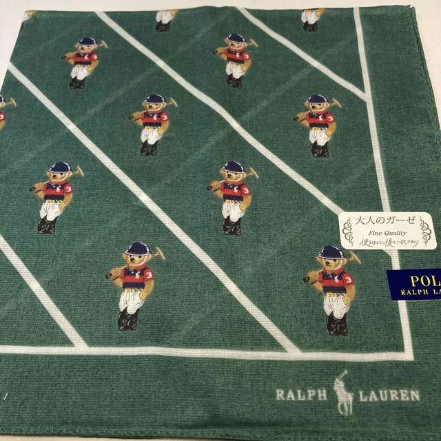 POLO RALPH LAUREN(ポロラルフローレン)のポロラルフローレン ハンカチ 新品未使用 ポロベア レディースのファッション小物(ハンカチ)の商品写真