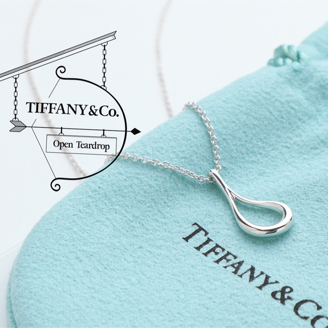 ☆Tiffany ティファニー☆ティアドロップ クロス ネックレス☆3点