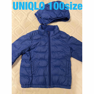 ユニクロ(UNIQLO)のユニクロ　100サイズ2WAY 中綿フード付きジャンパー(ジャケット/上着)