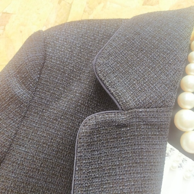 RANG MUSEE テーラードジャケット 3点セット L 濃紺 レディースのフォーマル/ドレス(スーツ)の商品写真
