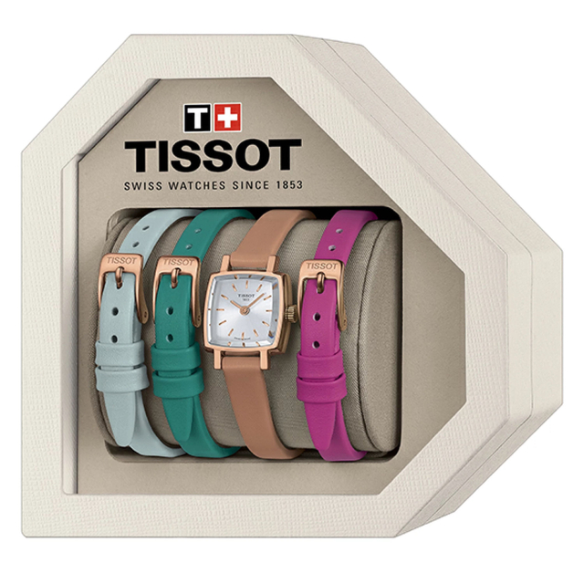 公式 レディース 腕時計 TISSOT ラブリー サマーセット レザー