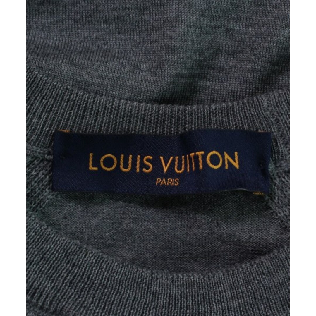 LOUIS VUITTON(ルイヴィトン)のLOUIS VUITTON ルイヴィトン ニット・セーター XS グレー 【古着】【中古】 メンズのトップス(ニット/セーター)の商品写真