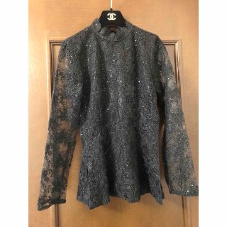 ザラ(ZARA)の新品未使用♡ZARA♡ザラ♡スパンコールレースブラウス(シャツ/ブラウス(長袖/七分))