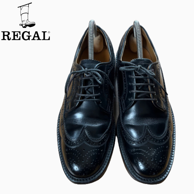 【極美品】REGAL　リーガル　2589　ウイングチップ　ブラック靴/シューズ