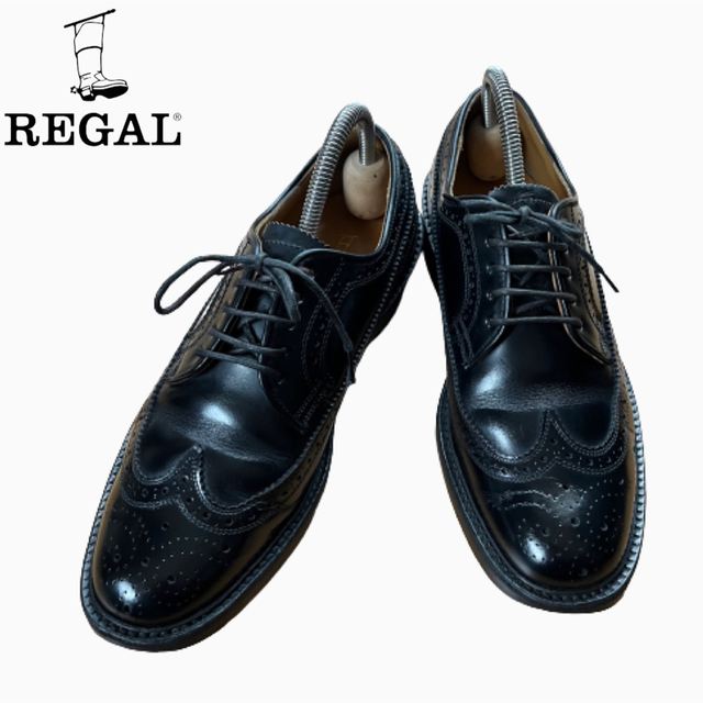 【極美品】REGAL　リーガル　2589　ウイングチップ　ブラック