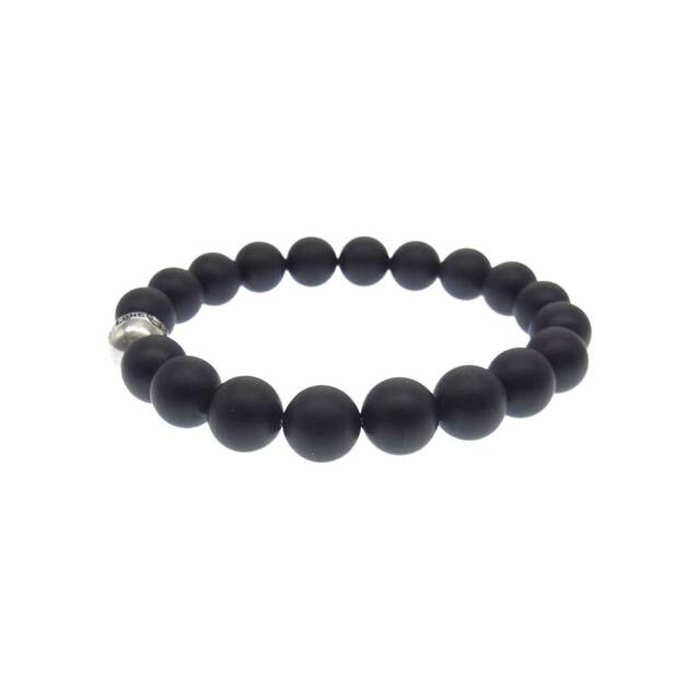 LONE ONES(ロンワンズ)のLONE ONES ロンワンズ ブレスレット MF-SB0005-MO 購入時ギャランティ付属 MF STONE BRACELET ビーズ ブレスレット ブラック系 シルバー系【中古】 メンズのアクセサリー(ブレスレット)の商品写真