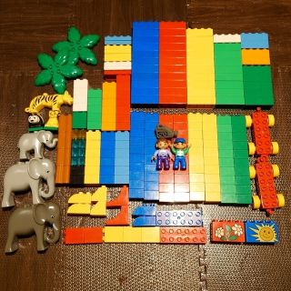 レゴ(Lego)の【レゴブロック】デュプロブロック　大量219個　収納ケース付(知育玩具)