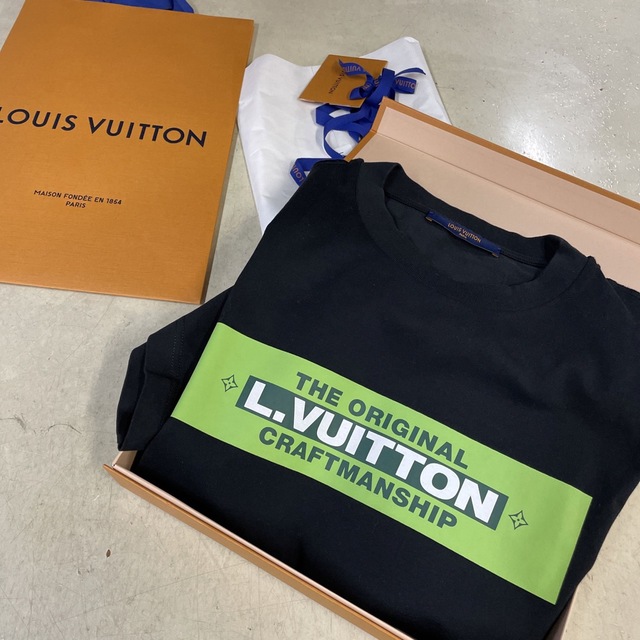 カーキ×インディゴ LOUIS VUITTON ルイヴィトン 22S プリーテッド T