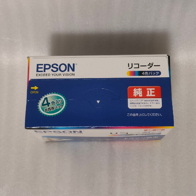 EPSON(エプソン)のEPSON インクカートリッジ RDH-4CL リコーダー 4色パック 純正品 スマホ/家電/カメラのPC/タブレット(PC周辺機器)の商品写真