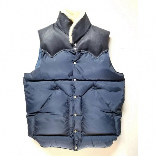 FACETASM ファセッタズム 18AW WRINKLED WOOL DOWN VEST MRC-VE-M02 シワ加工 ジップダウンベスト ブラック