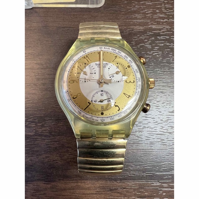 値下❗️コレクターモデルSWATCH CHRONO『GOLDEN GLOBE』