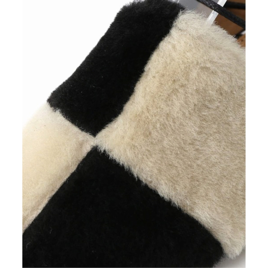 TOGA PULLA(トーガプルラ)のTOG PULLA BLACKOFFWHITE FUR  レースアップシューズ レディースの靴/シューズ(その他)の商品写真