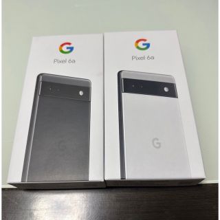 グーグルピクセル(Google Pixel)のpixel6a charcoal.chalk 128GB （2台セット）(スマートフォン本体)