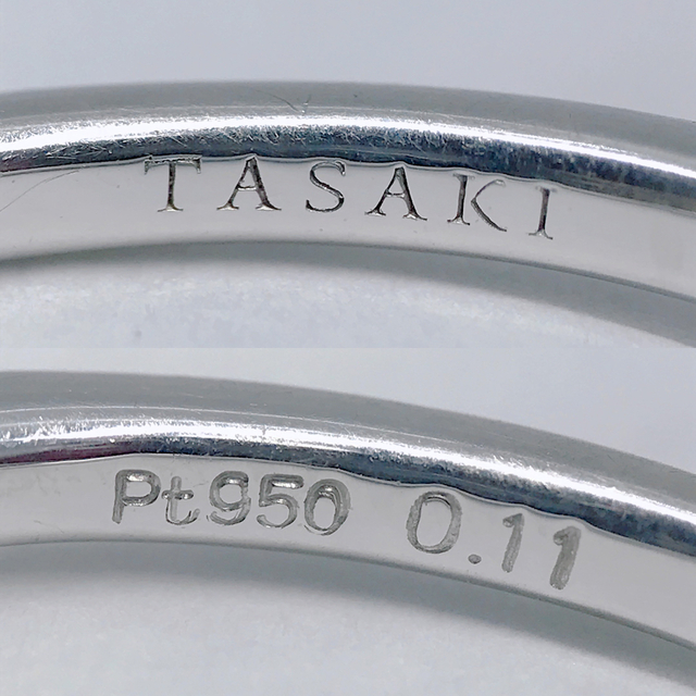 TASAKI(タサキ)のタサキ スティーレ パヴェ ライン ダイヤリング PT950 ハーフエタニティ レディースのアクセサリー(リング(指輪))の商品写真