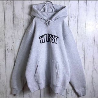 【早い者勝ち‼️】ステューシー 刺繍ロゴ ビッグロゴ パーカー XL