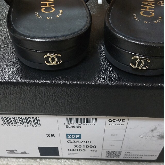 CHANEL - CHANELシャネル 未使用リボンサンダル36の通販 by うさぎ's