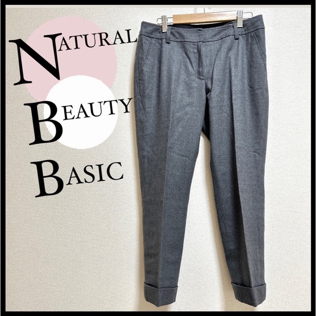 NATURAL BEAUTY BASIC(ナチュラルビューティーベーシック)のNATURAL BEAUTY BASIC ナチュビ L クロップドパンツ レディースのパンツ(クロップドパンツ)の商品写真