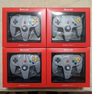 ニンテンドウ(任天堂)の【新品・未開封】ニンテンドー64 switchコントローラー ×４個セット ②(その他)