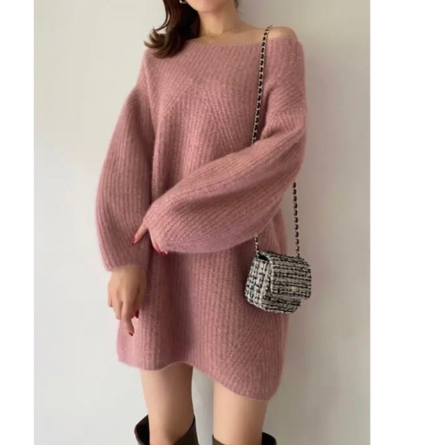 SNIDEL - snidel ラクーンミニニットワンピースの通販 by まいたろう's SNIDEL - snidel ラクーンミニニットワンピースの通販 by まいたろう's