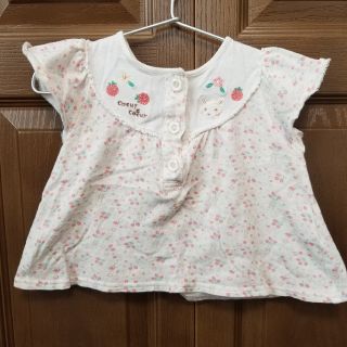 クーラクール(coeur a coeur)の専用　クール　いちご柄　さくらんぼ柄　トップス　半袖　シャツ　フレンチスリーブ(Tシャツ/カットソー)