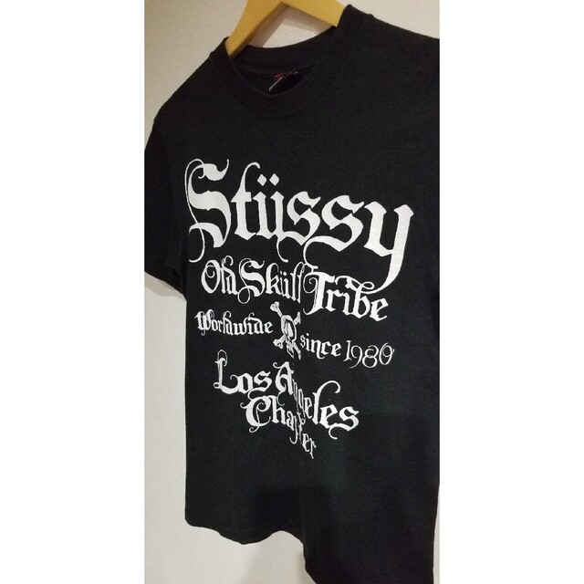 【LA限定・希少デザイン】stussy　ステゥーシー　スカルTシャツ　サイズS