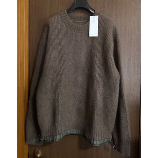 サカイ(sacai)の22AW新品3 sacai サカイ メンズ モヘア ブレンド ニット セーター(ニット/セーター)