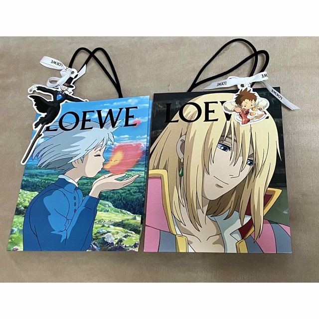 レディースLOEWE ロエベ ハウルの動く城 ショッパー2個セット