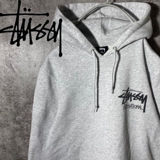 STUSSY - [大人気] ステューシー パーカー 定番 胸元ロゴ シンプル