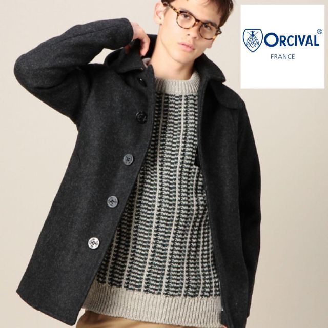 ORCIVAL   極美品ORCIVAL シングルロングコート ピーコートの通販