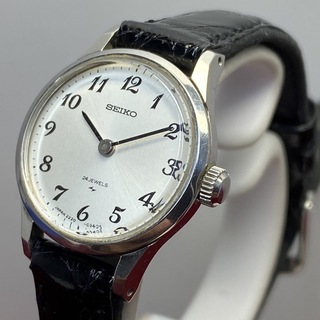 セイコー(SEIKO)の新品 70s SEIKO 手巻 腕時計 アンティーク ビンテージ 革クロコベルト(腕時計)