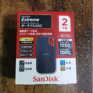 SanDisk - SanDisk エクストリーム ポータブルSSD 2TB SDSSDE61-2T