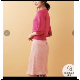 トランテアンソンドゥモード(31 Sons de mode)の桜ピンク♡レーススカート(ひざ丈スカート)